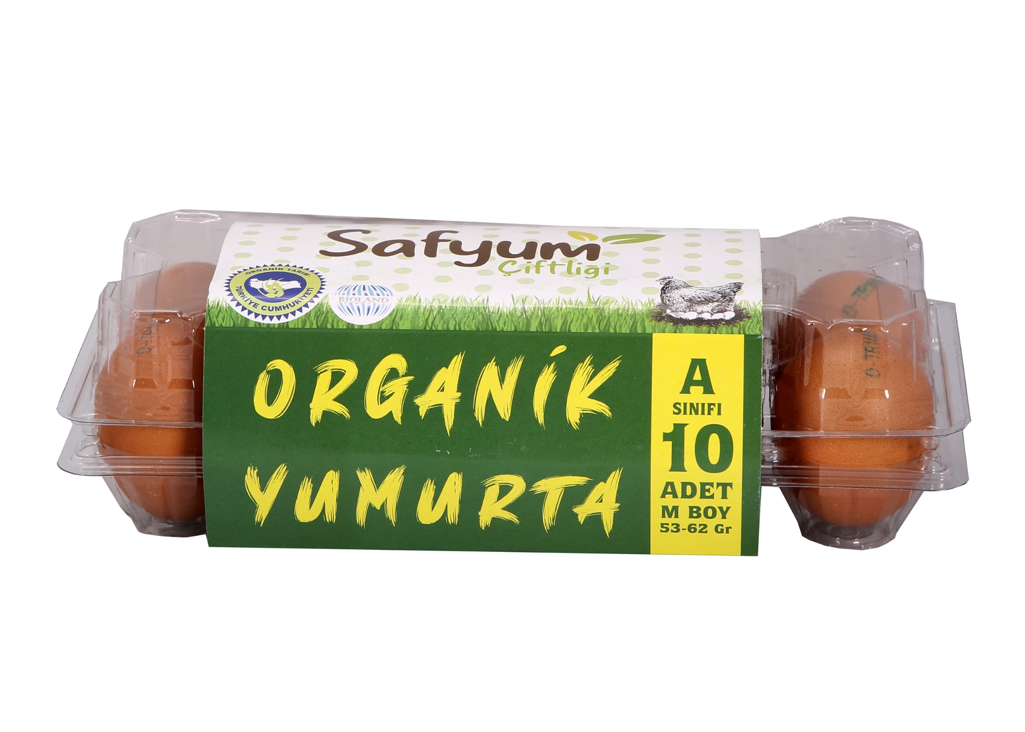 10 Adet M Boy Organik Yumurta